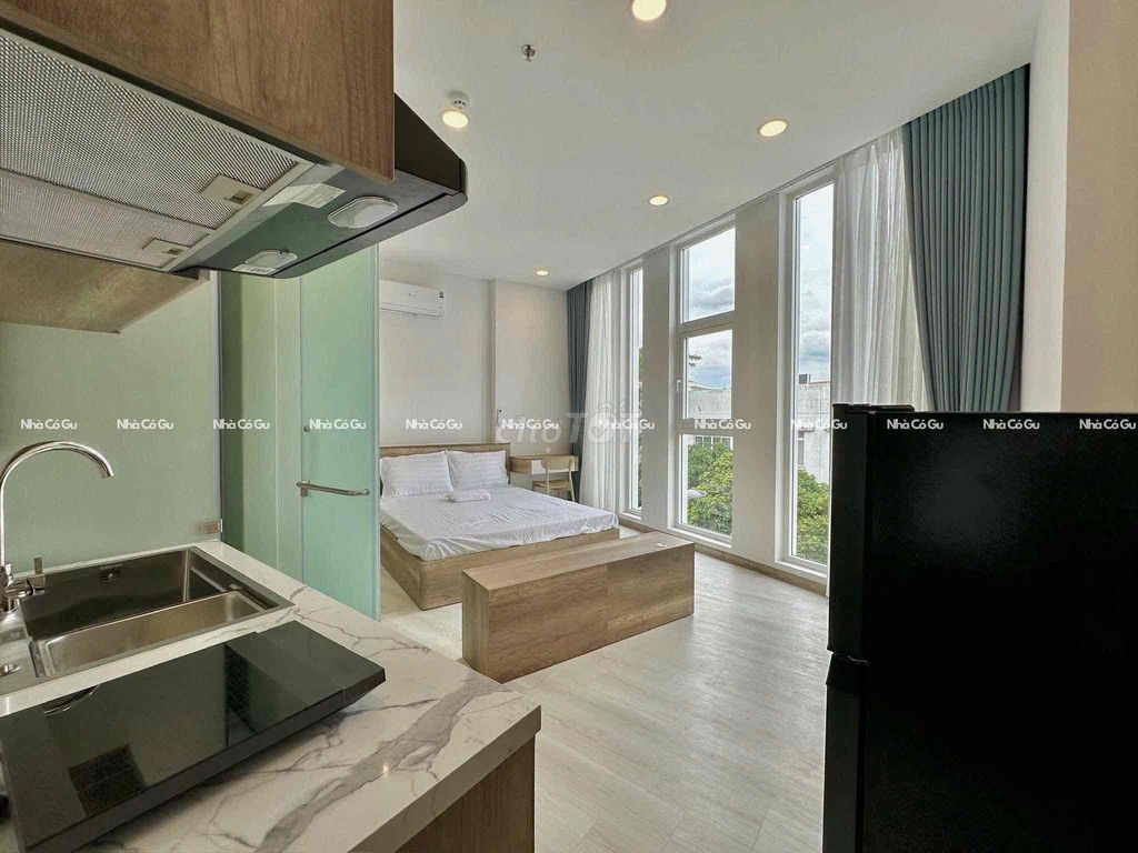 Căn hộ Khánh Hội 28m² giá 5.5 triệu - Full nội thất hiện đại, ra vào tự do!