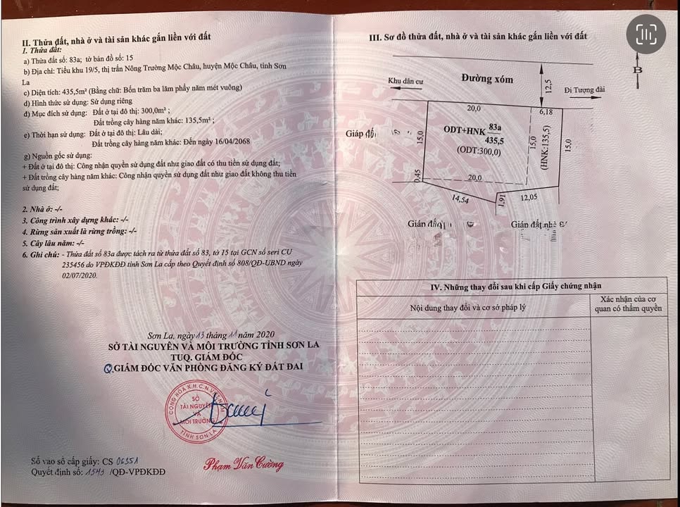 Đất nền đẹp 435m² tại Thảo Nguyên Mộc Châu - Cơ hội đầu tư sinh lời cao!