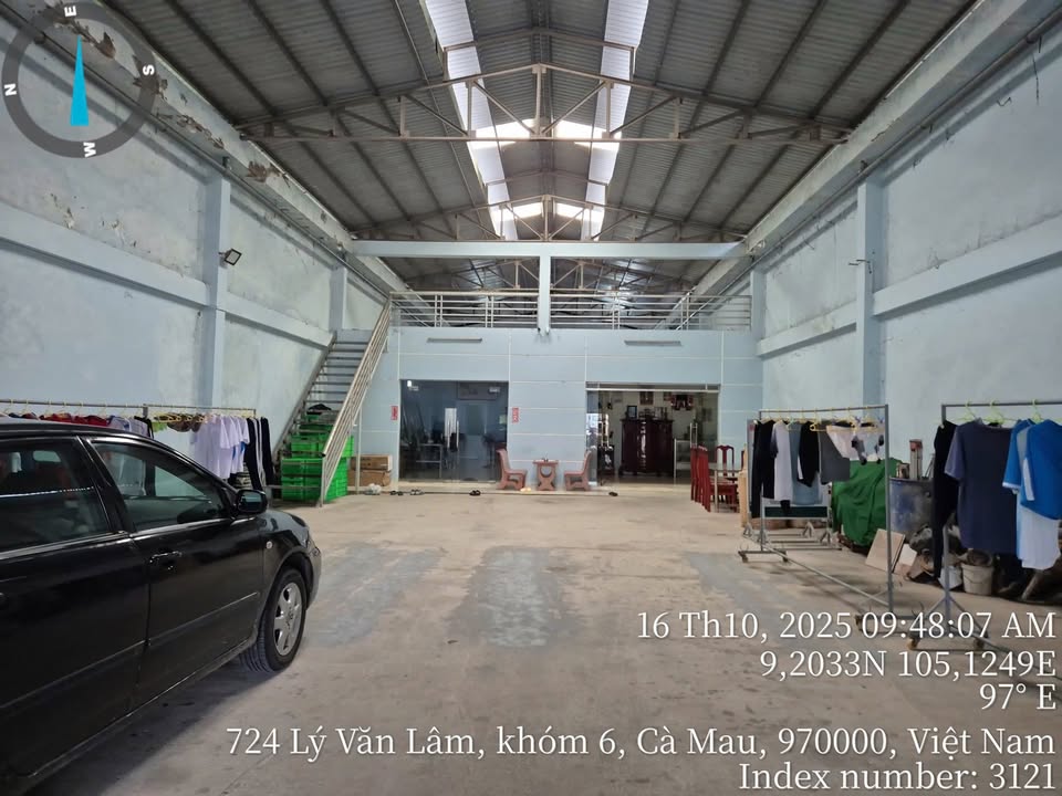 Nhà kho đường Lý Văn Lâm, phường 1, TP. Cà Mau 400m² - Giá tốt, chính chủ!