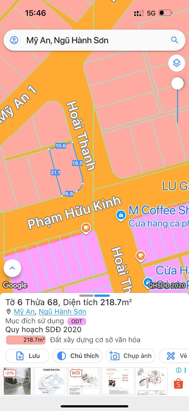 Đất nền lô góc Hoài Thanh và Phạm Hữu Kính 218m² giá 30 tỷ - Vị trí VIP khu Mỹ An!