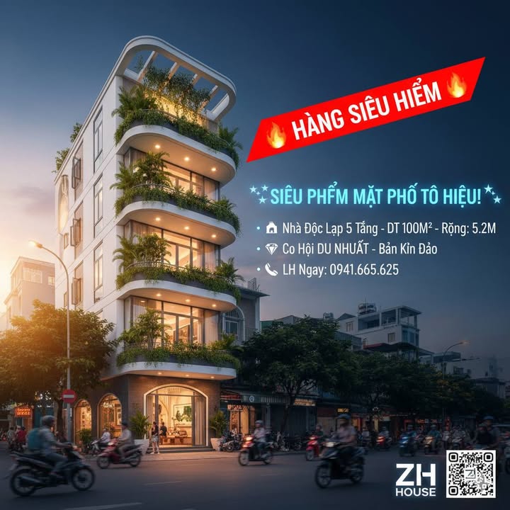 Nhà 5 tầng 100m² mặt phố Tô Hiệu, Hải Phòng giá chỉ 11 tỷ - Cơ hội hiếm có!