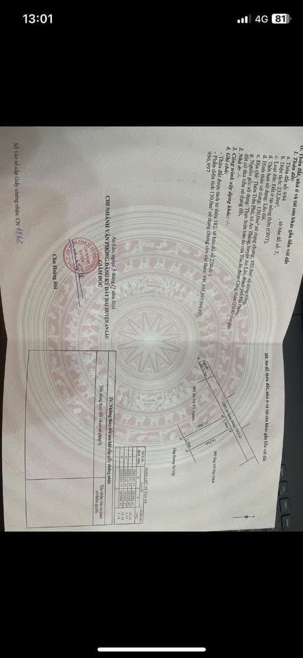 Đất nền An Thắng, Hải Phòng 102m² giá 1 tỷ - Cơ hội đầu tư lý tưởng!