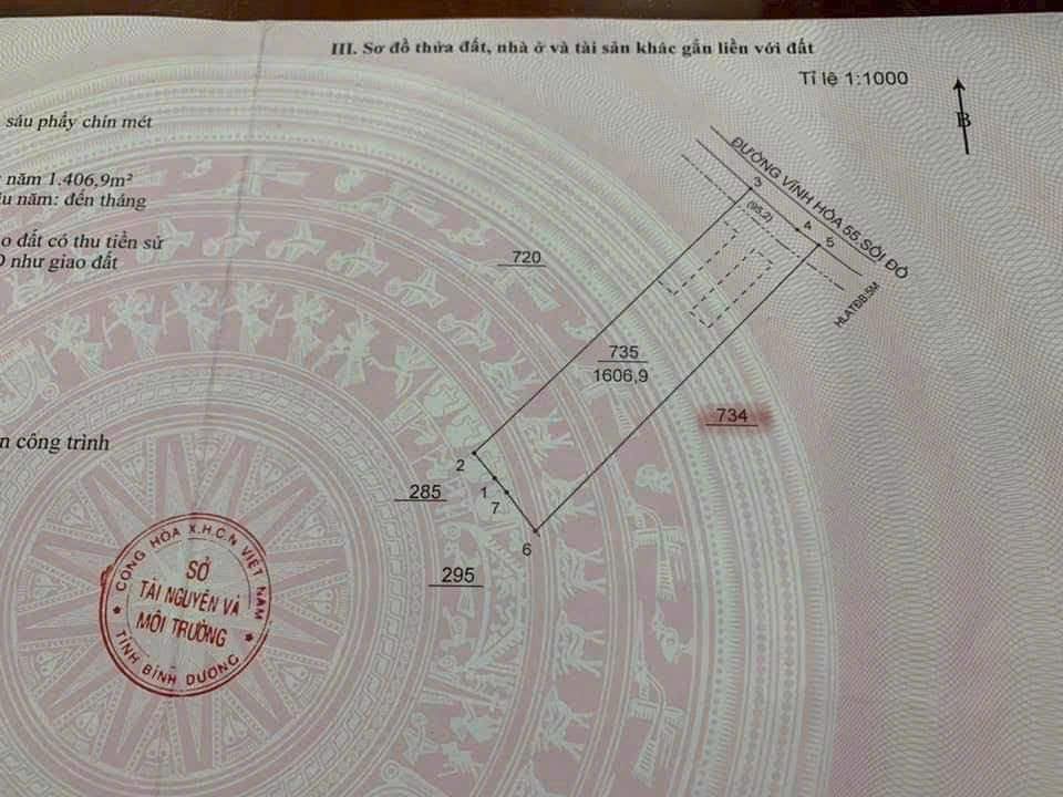 Đất nền 1615m² tại xã Phước Hòa, Phú Giáo, Bình Dương - Giá 3.1 tỷ, cơ hội đầu tư tuyệt vời!