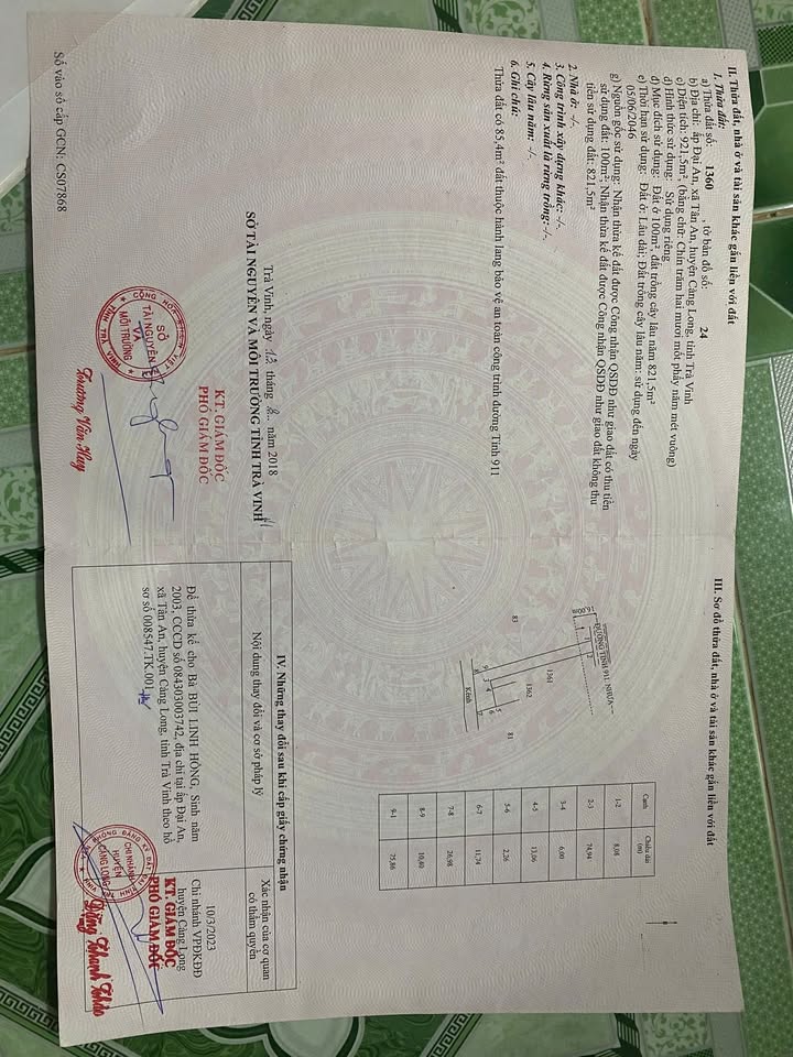 Đất nền 921m² tại Tân An, Càng Long - Giá 2.5 tỷ - Cơ hội đầu tư tốt!