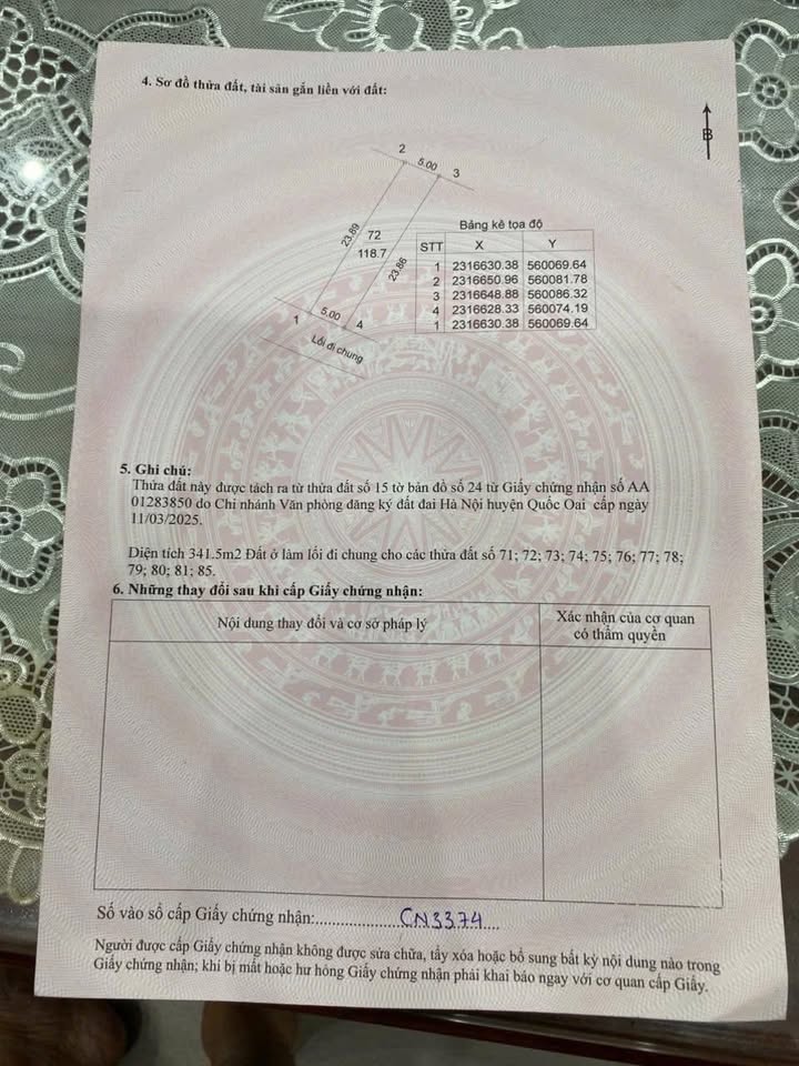 Đất thổ cư 119m² tại Xã Phú Cát - Giá chỉ 2 tỷ, đầu tư sinh lợi!