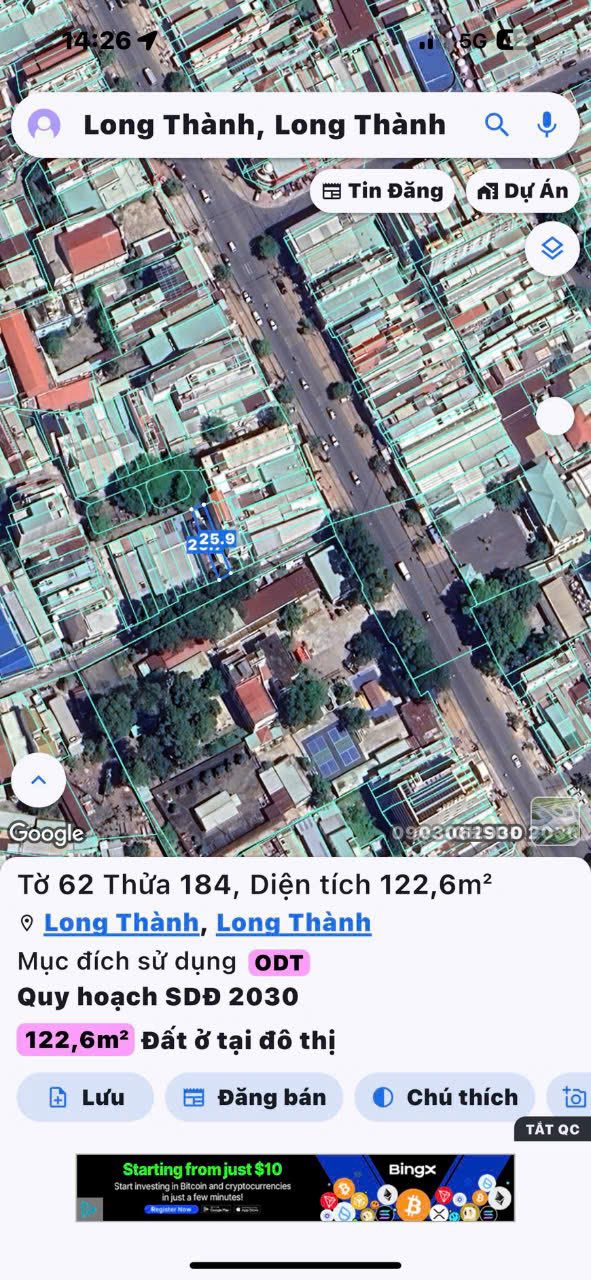 Nhà phố kinh doanh tại Thị Trấn Long Thành, Đồng Nai - 122.6m² giá 6 tỷ thương lượng!