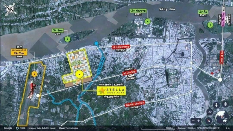 Đất nền Khu Dân Cư Ngân Thuận Stella Cần Thơ 99m² giá 2.05 tỷ - Đầu tư sinh lời ngay!