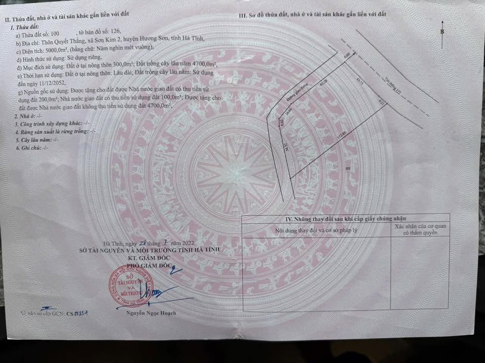 Đất thổ cư Hương Sơn 5000m² giá 3 tỷ - Cơ hội đầu tư hấp dẫn!