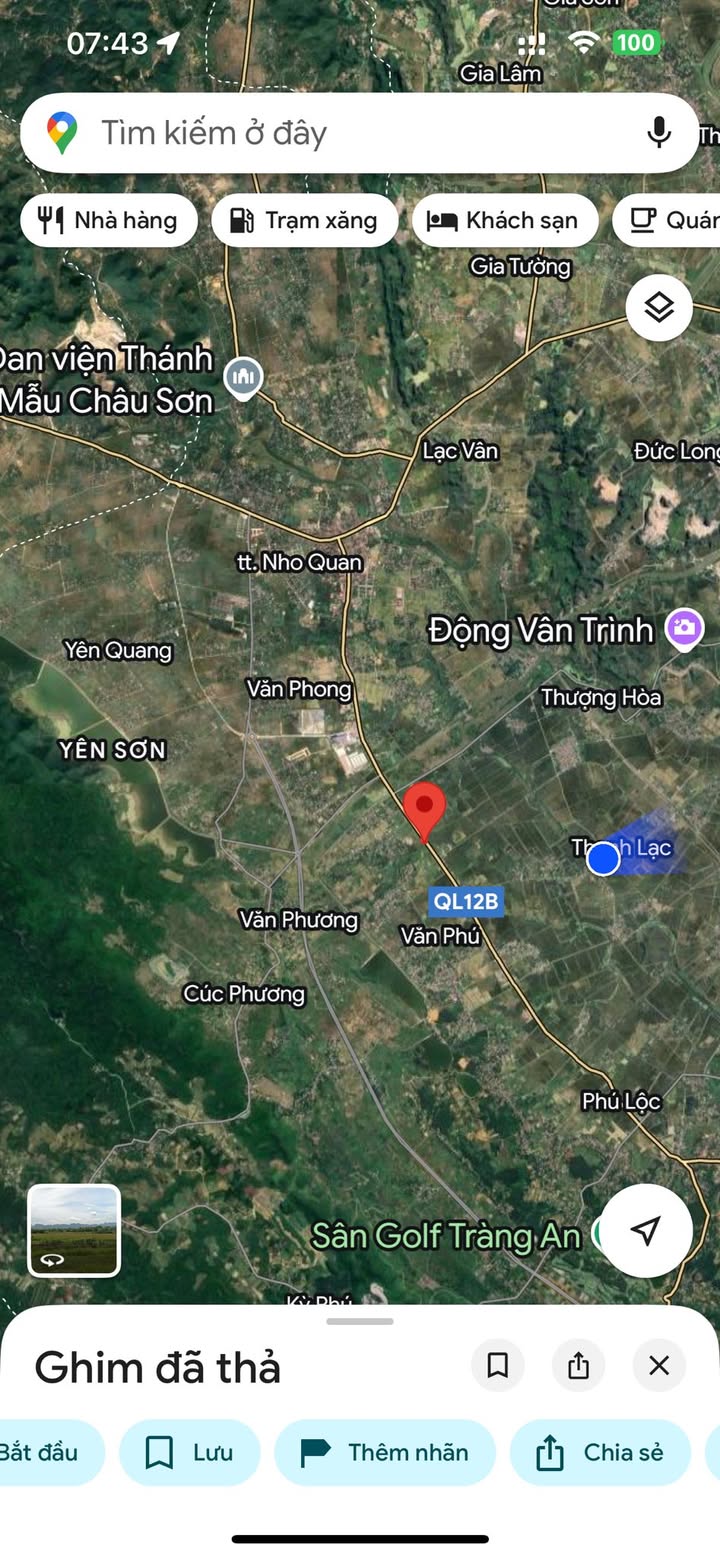 Đất nền liền kề Quốc lộ 12B, xã Văn Phương, Nho Quan 200m² - Tiềm năng đầu tư cao!