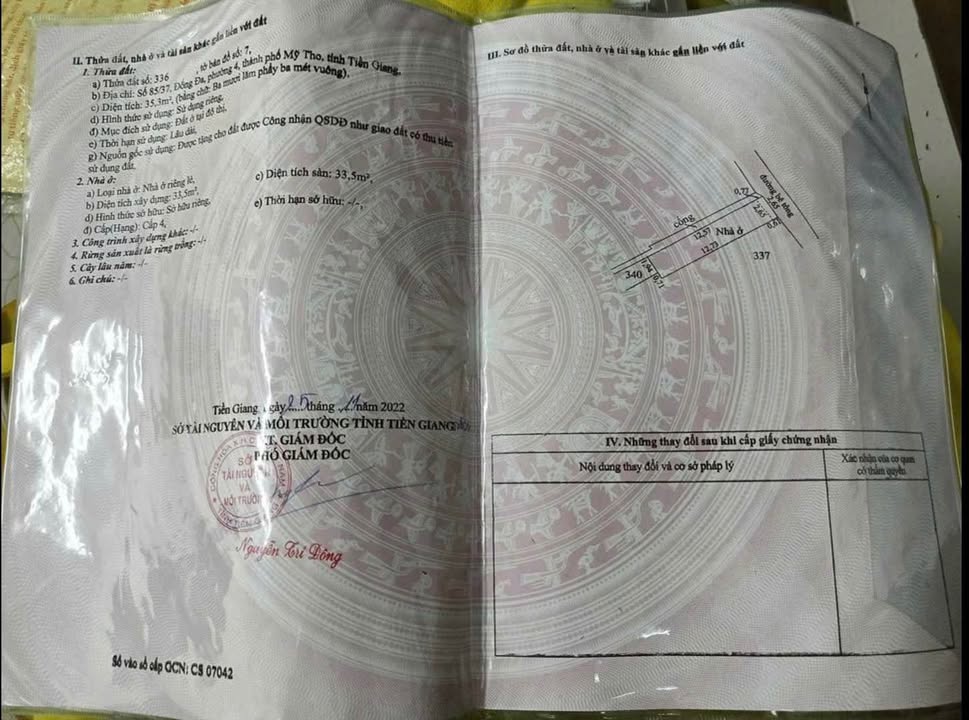 Nhà hẻm thông đường Đống Đa, phường 4, TP. Mỹ Tho 35m² giá 1.1 tỷ - Hướng Đông Bắc, chính chủ!