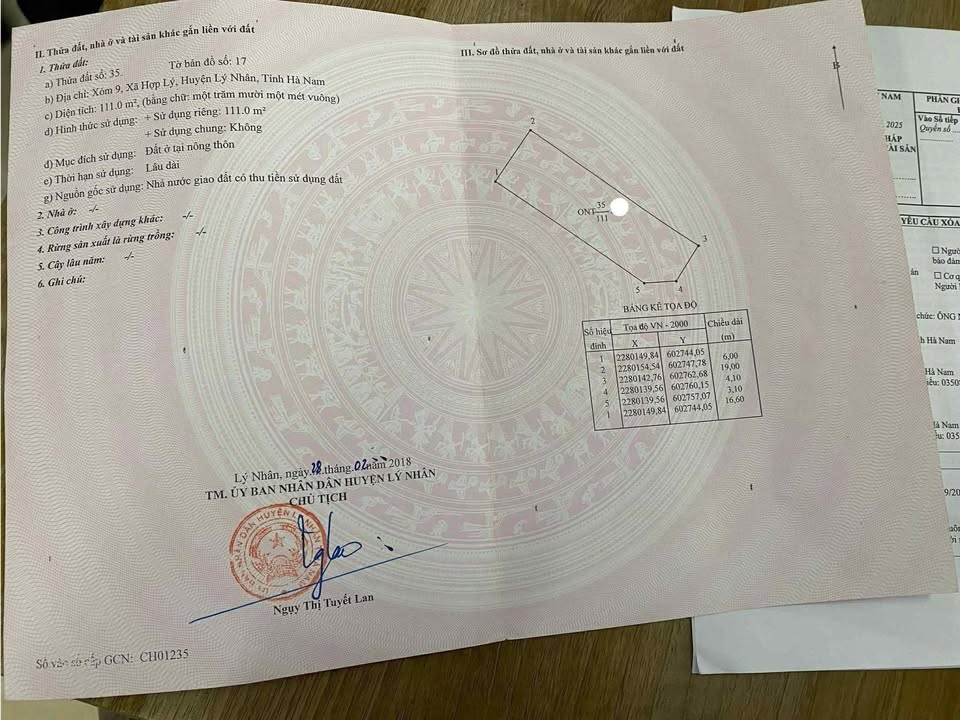 Đất nền góc Hợp Lý, Lý Nhân 111m² - Giá thỏa thuận hấp dẫn!