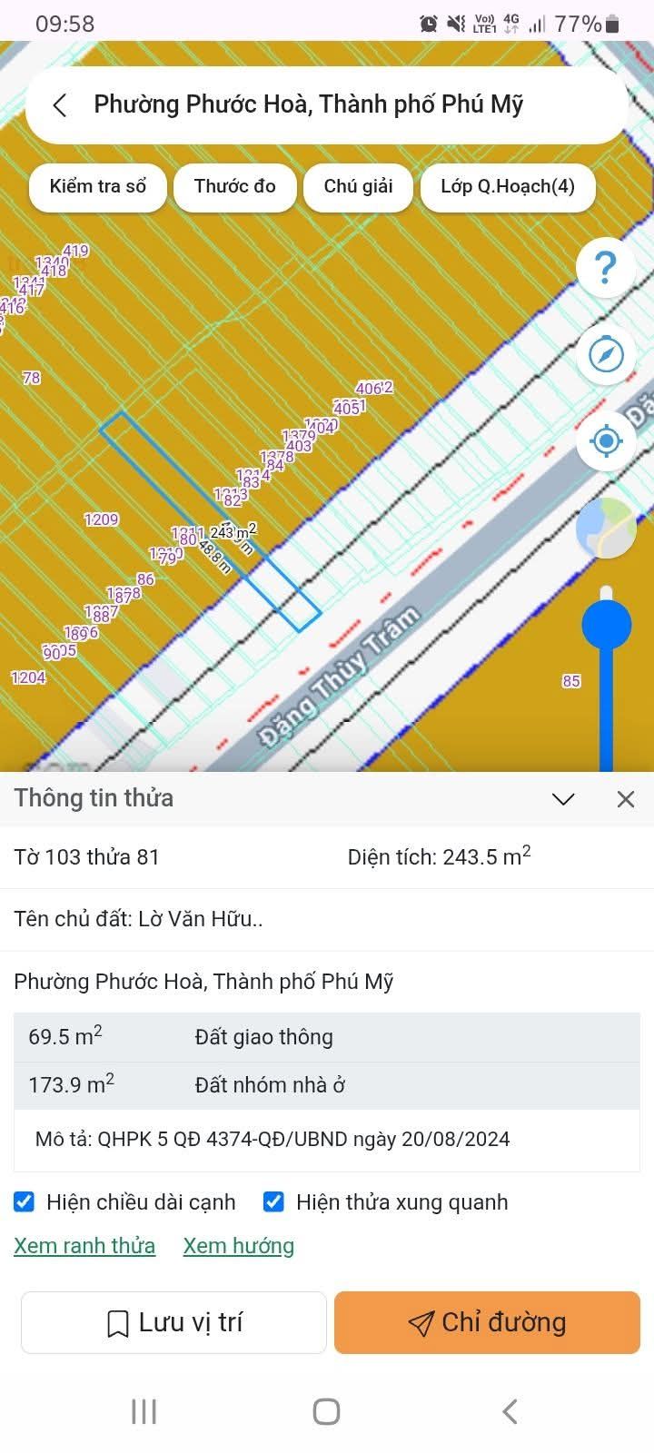 Đất nền Phước Hòa 245m² giá 2 tỷ - Đường nhựa 8m hoàn thiện tháng 11!