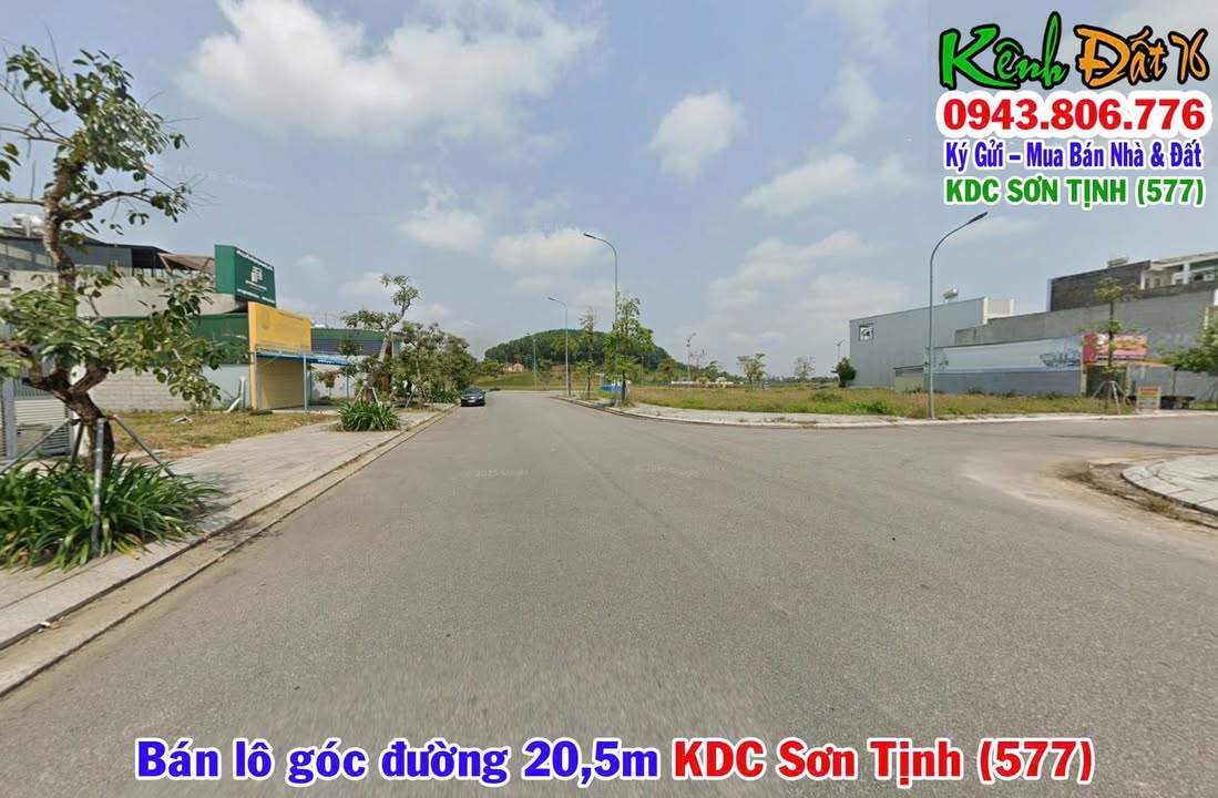 Đất nền lô góc KDC Sơn Tịnh 182m² giá 4 tỷ - Vị trí đắc địa cho kinh doanh