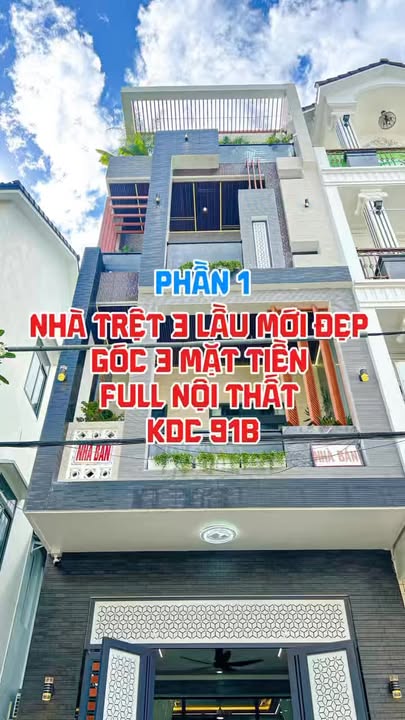 Nhà 3 tầng đường B25, P. Tân An, 77m² giá 8.1 tỷ - Full nội thất cao cấp!