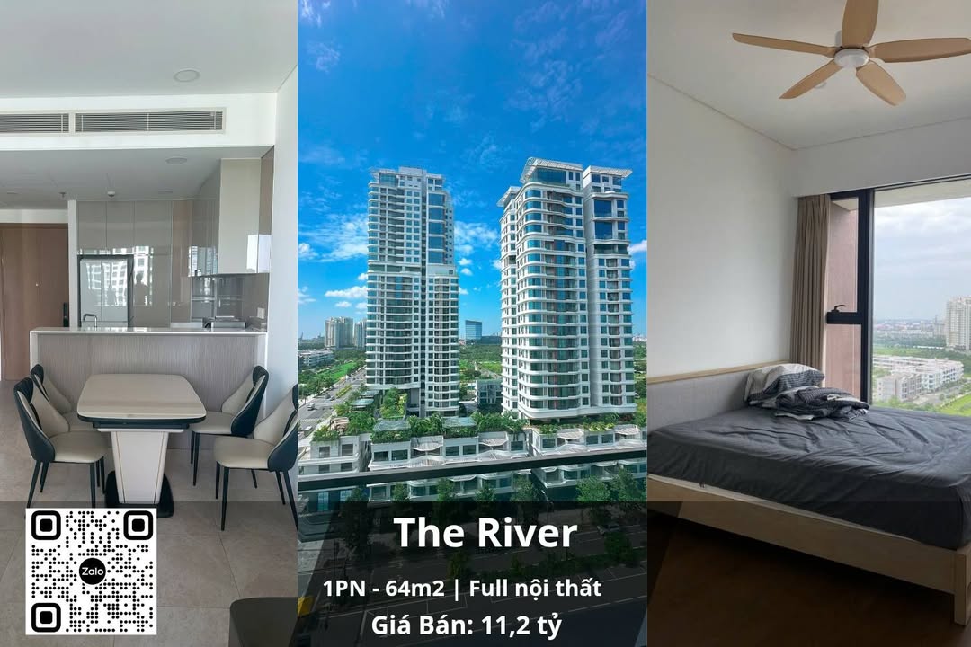Căn hộ The River Thủ Thiêm 64m² giá 11.2 tỷ - Full nội thất, sẵn sàng vào ở!