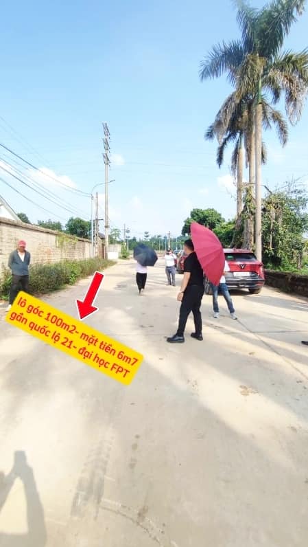 Đất thổ cư 100m² Hòa Lạc, Thạch Thất - Lô góc duy nhất, giá chỉ 3 tỷ!