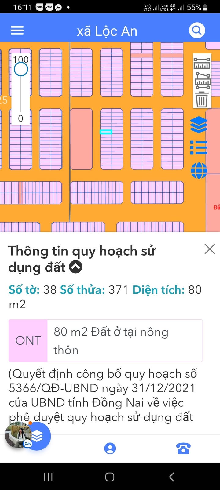 Đất nền Tái Định Cư Lộc An 80m² giá 1 tỷ - Đối diện công viên xanh mát!
