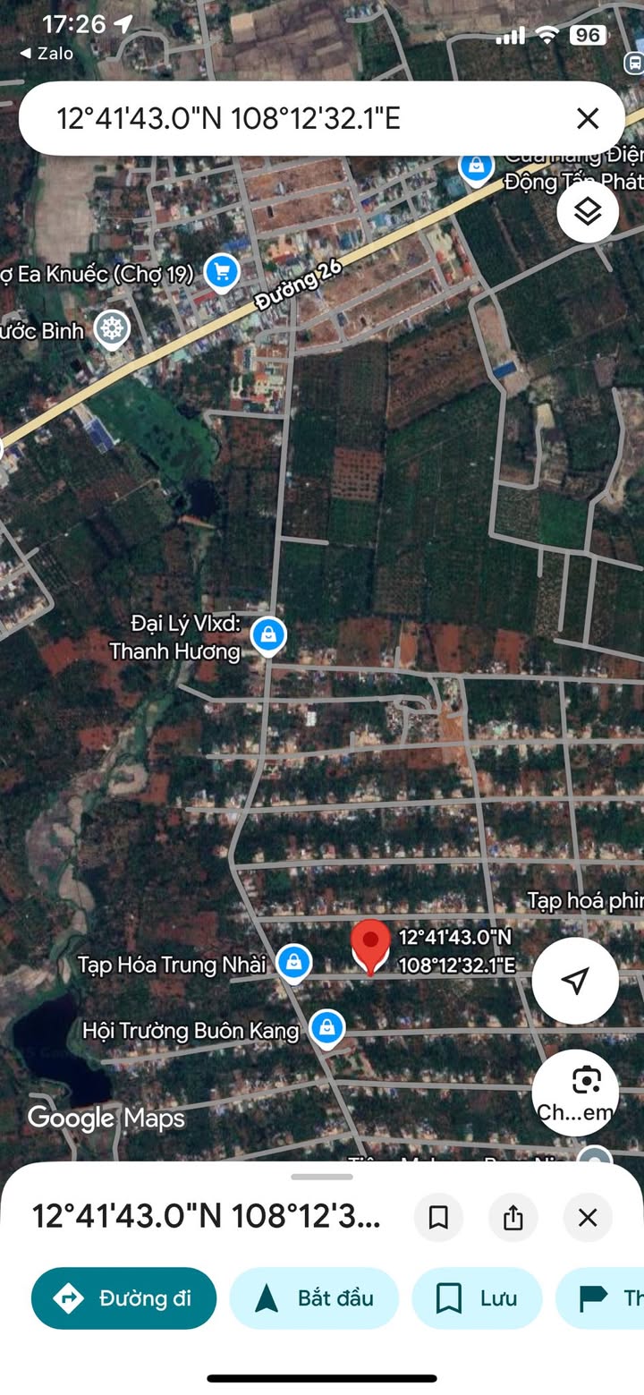 Đất nền Ea Knuếc, Krông Pắc 300m² giá 1 tỷ - Đường bê tông thông tứ hướng!