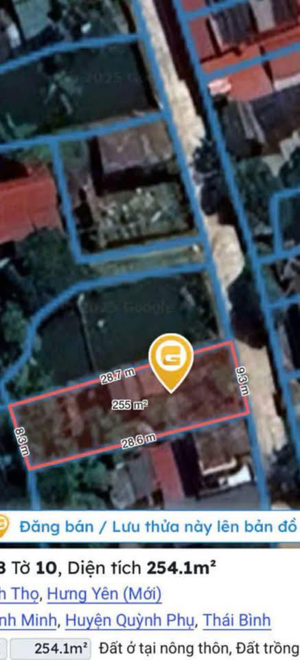 Đất thổ cư 255m² xã Quỳnh Minh, An Dương, Hải Phòng - Mặt tiền rộng 9m, giá 1 tỷ!