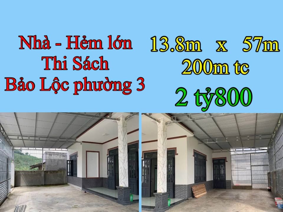 Đất nở hậu đường Thi Sách, Bảo Lộc 200m² giá 2.8 tỷ - Cơ hội đầu tư tuyệt vời!