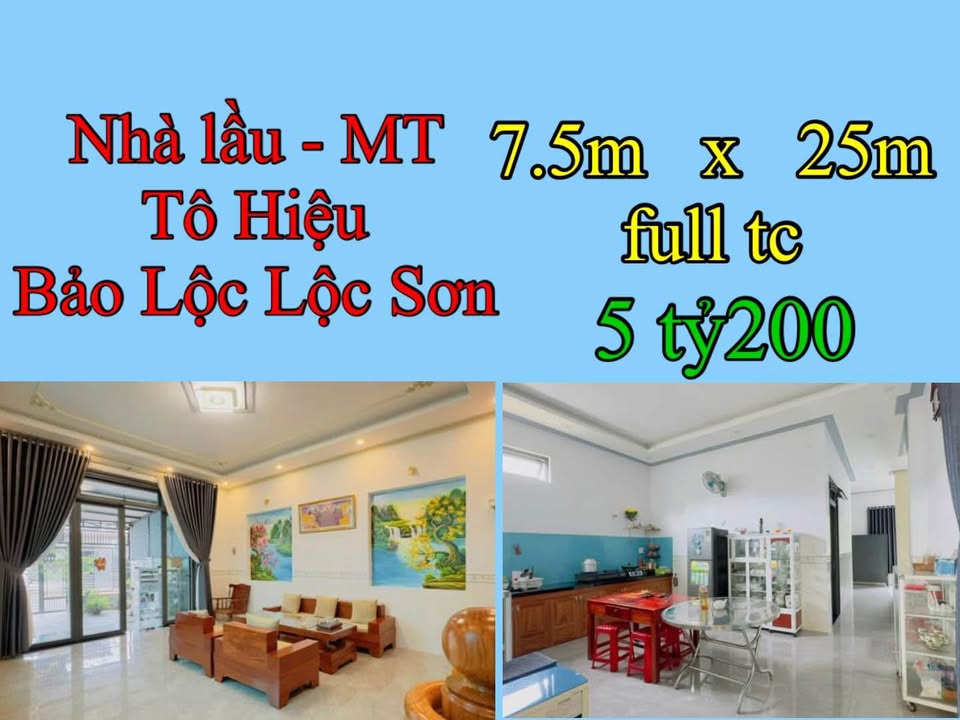 Nhà lầu mặt tiền Tô Hiệu, Bảo Lộc, 187.5m² giá 5.2 tỷ - Full nội thất, sẵn sàng ở!