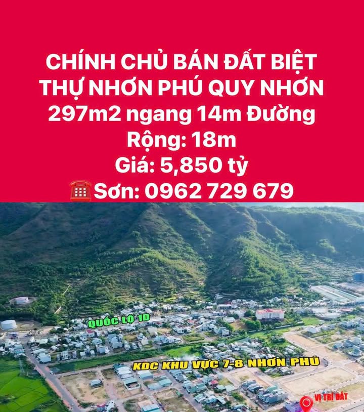 Bán đất mặt tiền KDC Cây Xăng 28 Nhơn Phú - Giá từ 1.95 tỷ - Đầu tư sinh lời!