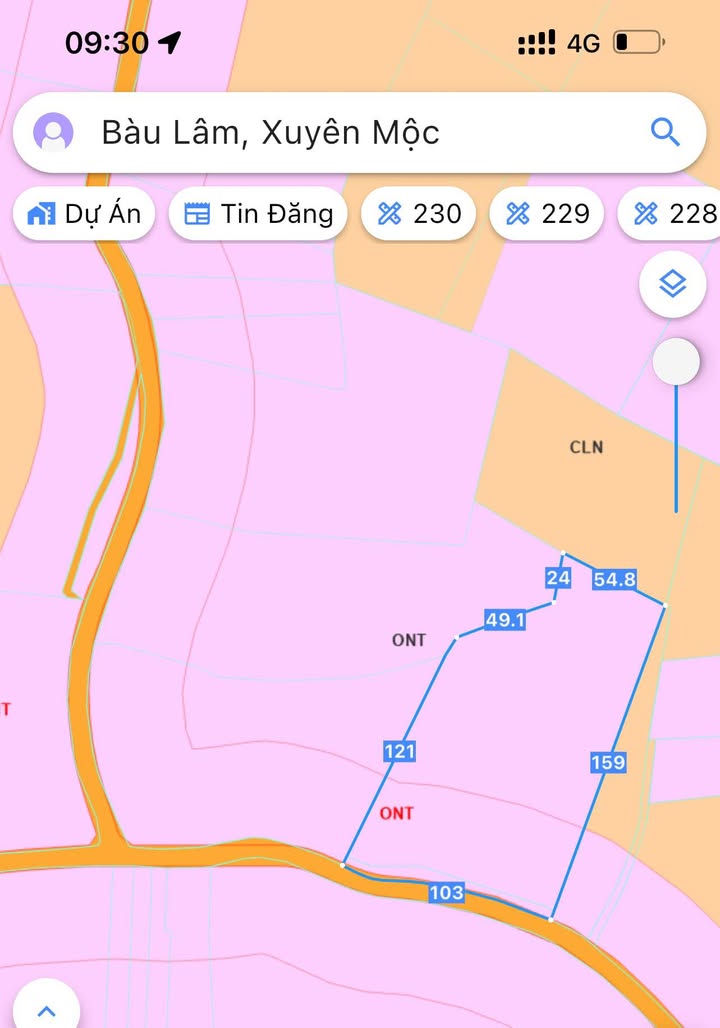 Đất Bàu Lâm, Xuyên Mộc 14.000m² giá 9.1 tỷ - Vị trí đẹp, tiện lợi!