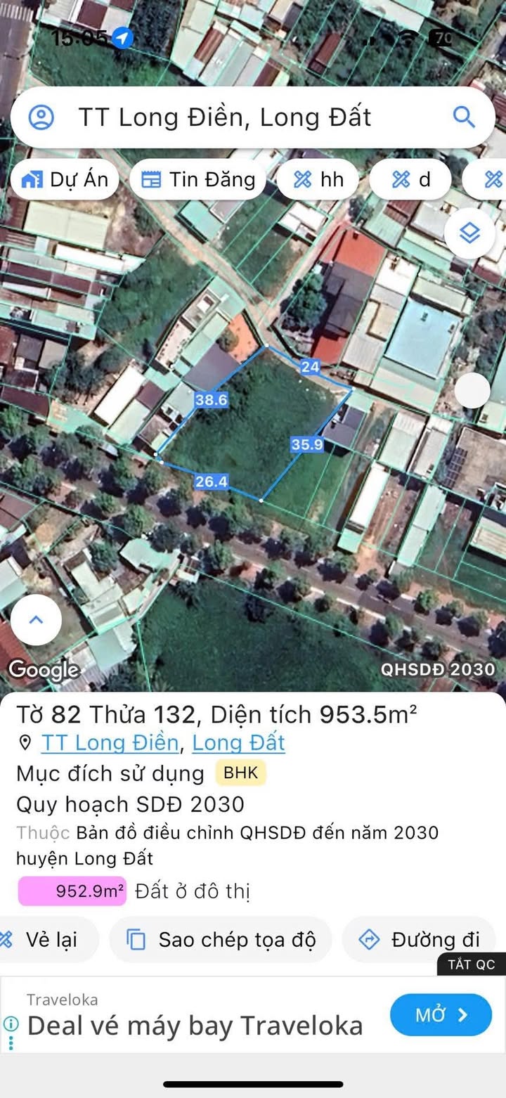 Đất mặt tiền đường số 7 xã Long Điền 952m² giá 9.5 tỷ - Đầu tư sinh lời ngay!