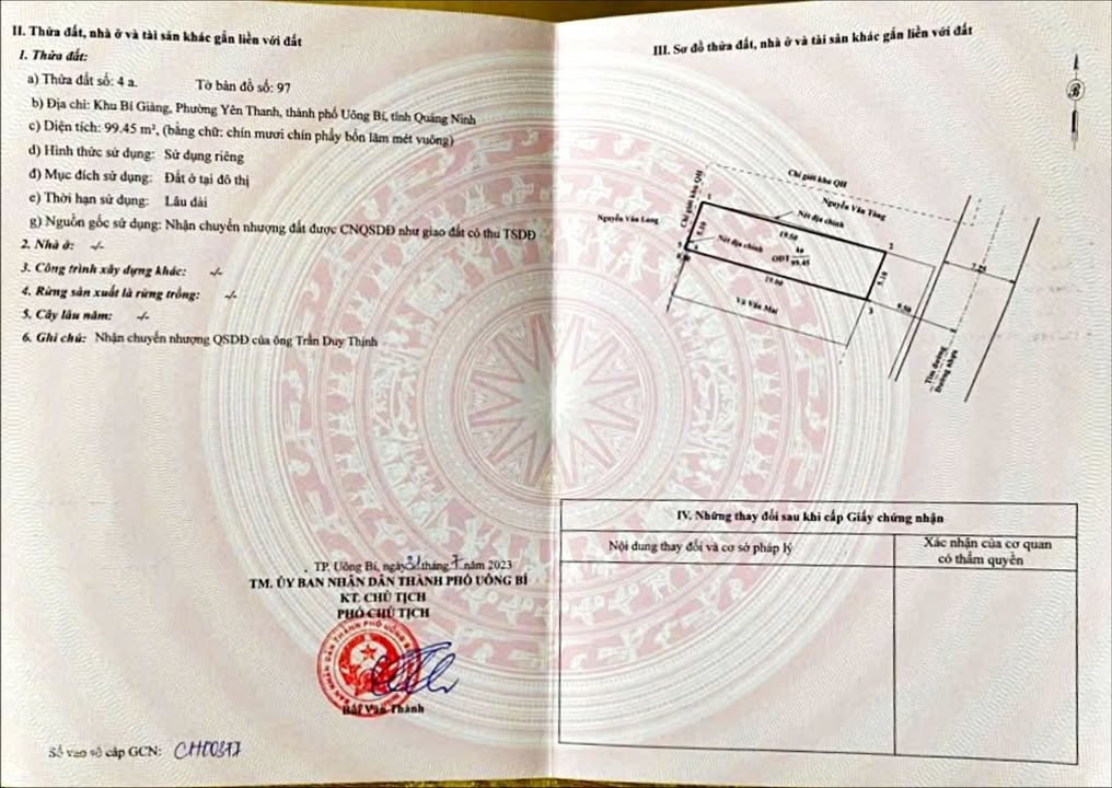 Đất nền chính chủ Yên Thanh Uông Bí 99m² - Đầu tư sinh lời ngay!