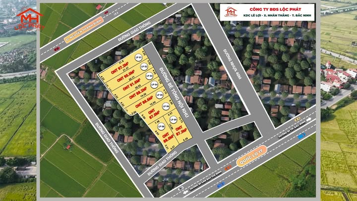 Đất nền Lê Lợi, Nhân Thắng, Gia Bình 92m² chỉ 2 tỷ - Cơ hội đầu tư sinh lời!