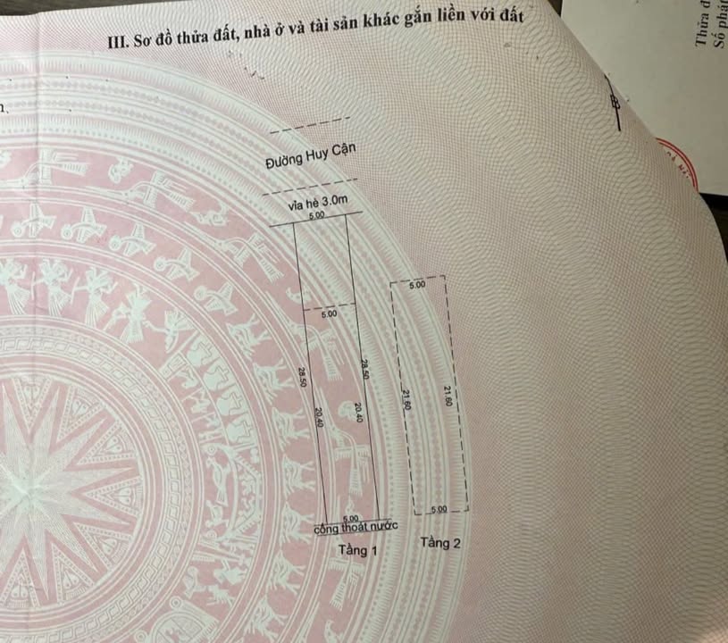 Bán nhà 2 tầng mặt tiền đường Huy Cận, quận Hải Châu, 142.5m² giá 11.4 tỷ - Tiềm năng sinh lời cao!