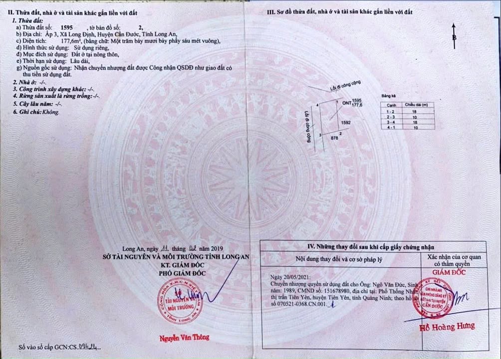 Bán lô góc KDC Phúc Giang Long Định 177m² giá 2.2 tỷ - Đường rộng, tiện ích đầy đủ!