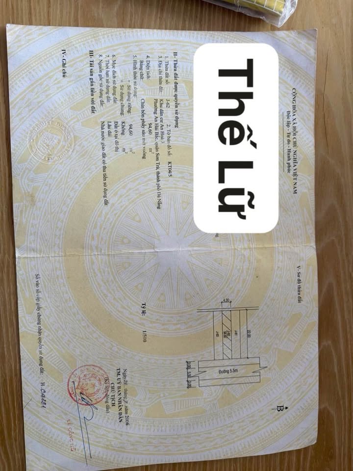 Đất mặt tiền Thế Lữ, Ngũ Hành Sơn 94m² giá 7 tỷ - Cơ hội đầu tư hấp dẫn!