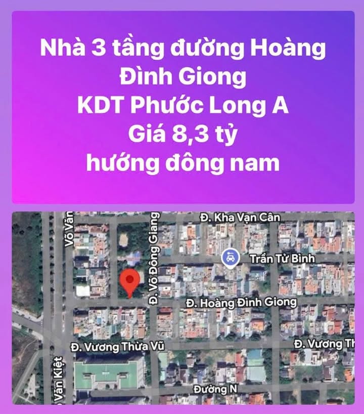 Nhà đẹp 3 tầng KĐT Phước Long A 96m² giá 8.3 tỷ - Phong thủy tốt, sẵn sàng vào ở!