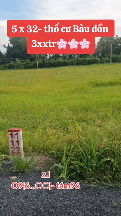 Đất nền Bàu Đồn 160m² giá thỏa thuận - Sổ đỏ chính chủ, đầu tư sinh lời!