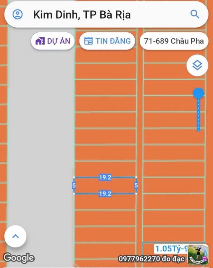 Đất thổ cư tại phường Kim Dinh, Bà Rịa - Vũng Tàu 96m² giá 1.58 tỷ - Tiềm năng sinh lời cao!
