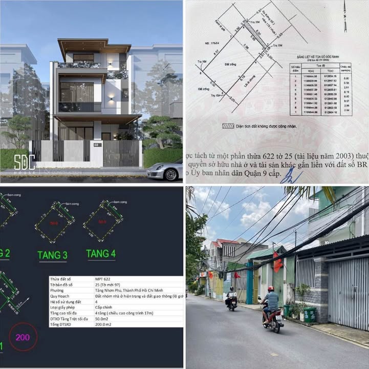 Đất 2 Mặt Tiền hẻm 175, Đường số 2, Tăng Nhơn Phú B, Thủ Đức 72m² giá 6.2 tỷ - Kinh doanh thuận lợi!