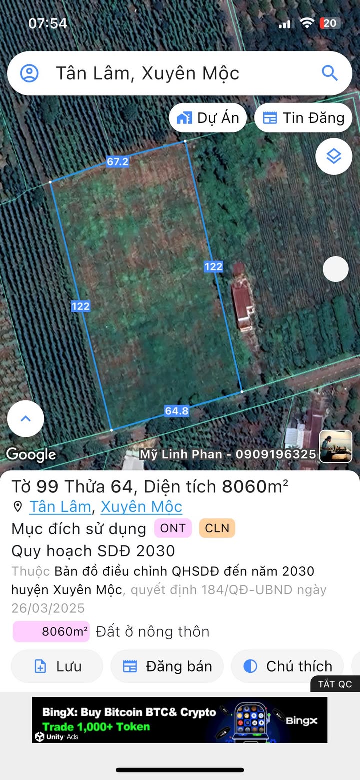 Đất nền ấp Suối Lê, Tân Lâm 8000m² giá 6.4 tỷ - Đầu tư sinh lời ngay!