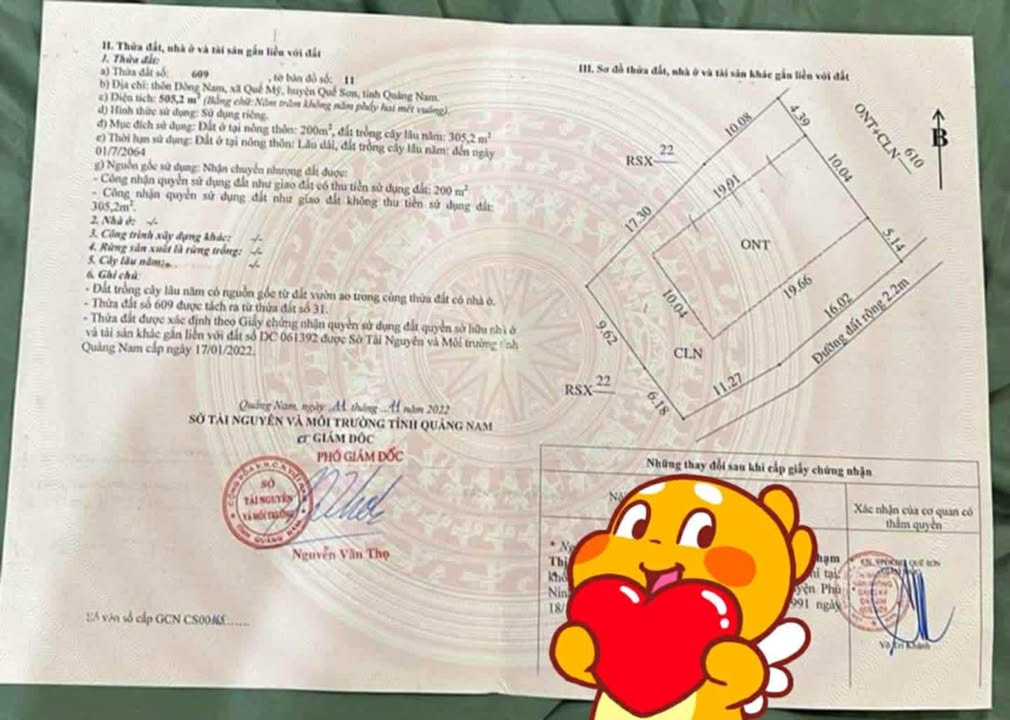 Đất nền Quế Mỹ, Quế Sơn 505m² giá 400 triệu - Cơ hội đầu tư tốt!