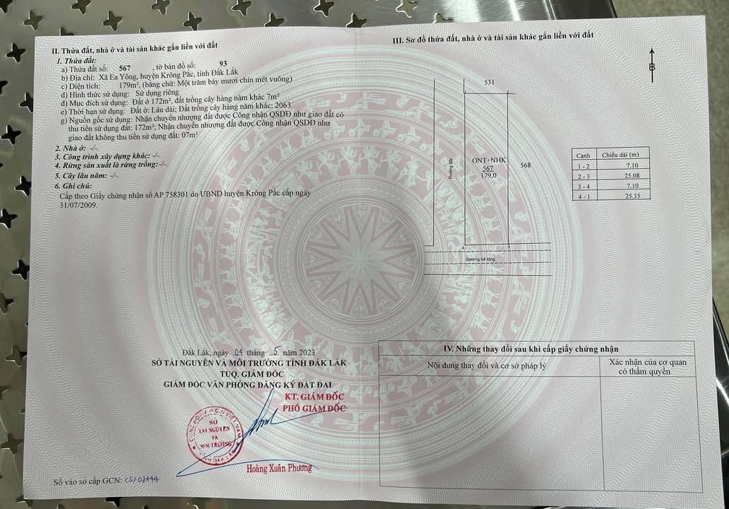 Đất nền xã Ea Yông, huyện Krông Pắc, 178m² giá 2 tỷ - Sổ đỏ chính chủ, góc 2 mặt tiền!