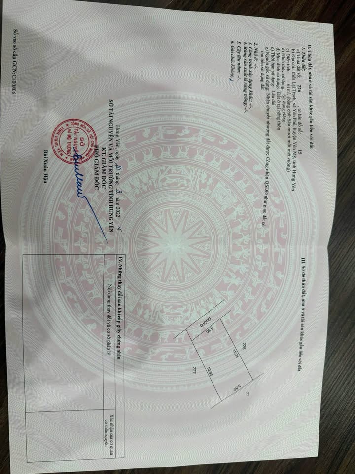 Đất nền Yên Phú, Yên Mỹ 61m² giá 1 tỷ - Cơ hội đầu tư lý tưởng!