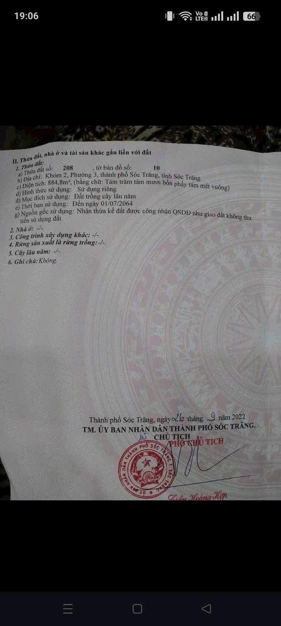 Đất nền Hẻm 290 Đường 30.04, Sóc Trăng 880m² - Giá chỉ 2.6 tỷ!