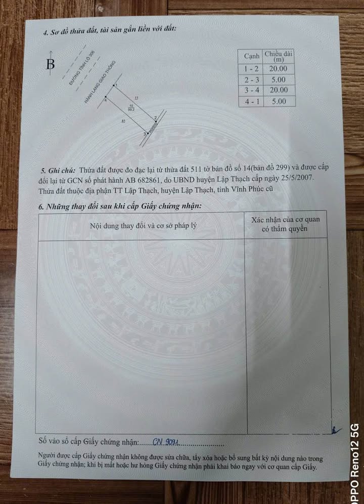 Đất nền Long Cương, Thị trấn Lập Thạch 100m² giá 3 tỷ - Cơ hội đầu tư sinh lời!