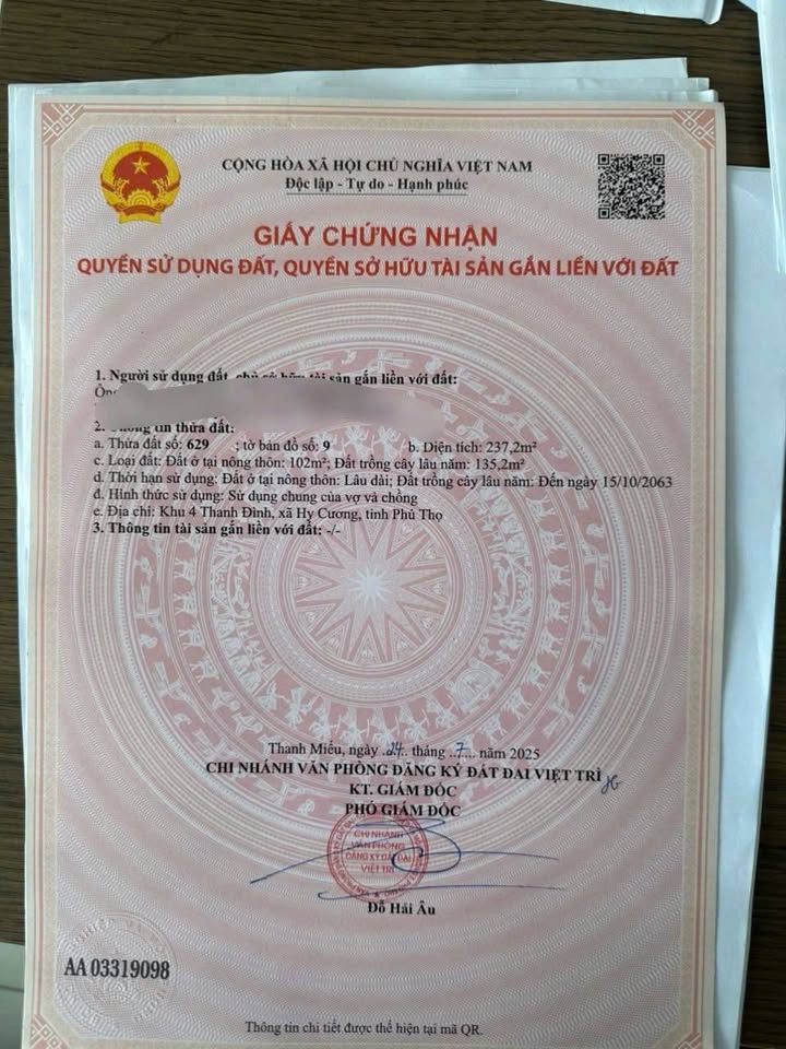 Đất nền Thanh Đình, Việt Trì 237m² - Tiềm năng đầu tư sinh lời!