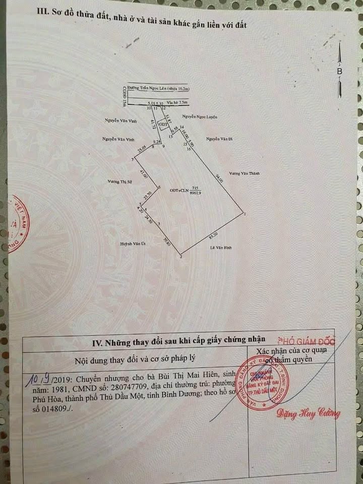 Bán đất mặt tiền Trần Ngọc Lên, Định Hòa, 8962m² giá 67.215 tỷ - Đầu tư sinh lời ngay!