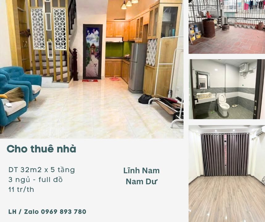 Nhà cho thuê tại Lĩnh Nam, Hai Bà Trưng - Nhà mới đẹp, giá thỏa thuận!