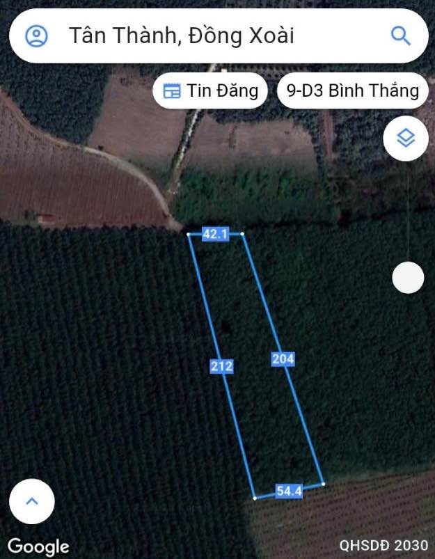 Farm 10000m² Tân Thành, Đồng Xoài giá 1.85 tỷ - Cơ hội đầu tư hấp dẫn!