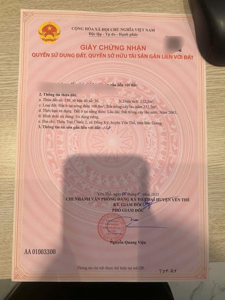 Đất nền Trại Chuối 2, Đồng Kỳ, Yên Thế 300m² giá 200 triệu - Đầu tư sinh lời hấp dẫn!