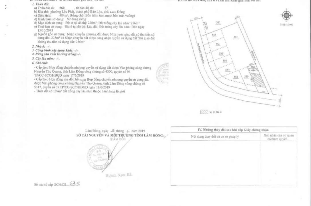 Đất thổ cư 228m² hai mặt tiền Lý Thường Kiệt, Bảo Lộc - Giá chỉ 5.3 tỷ!