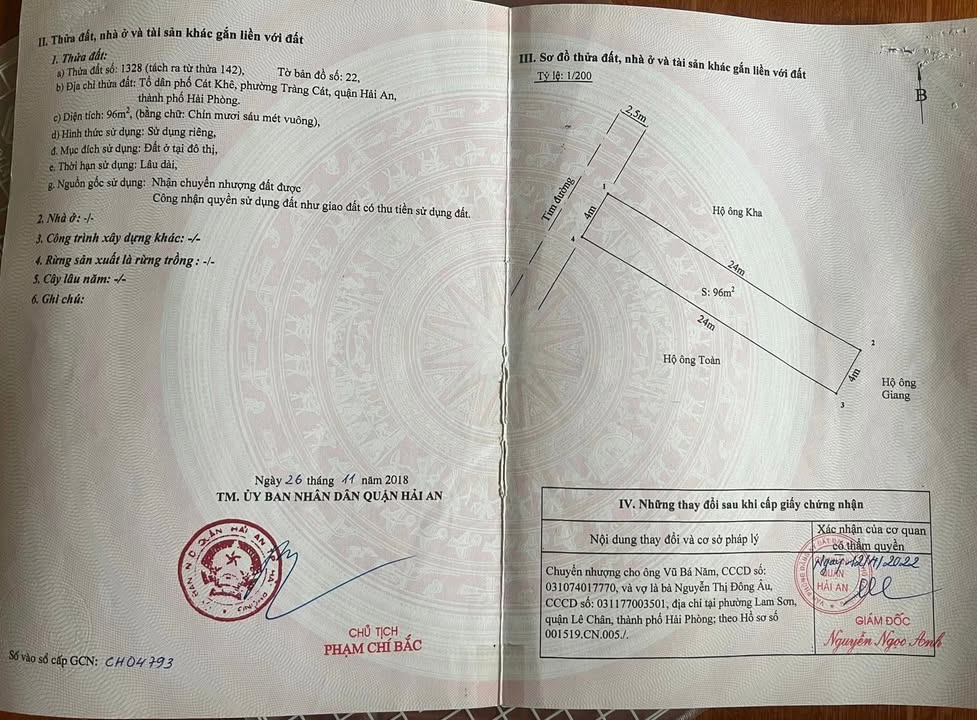 Đất nền Tràng Cát Hải Phòng 96m² giá chỉ 2.304 tỷ - Đầu tư sinh lời ngay!